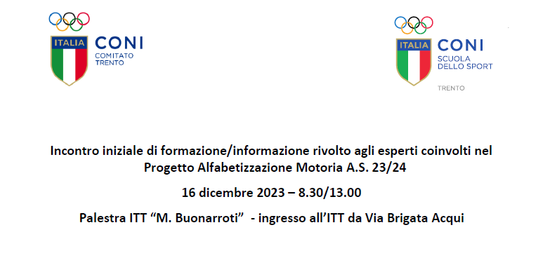 Progetto Alfabetizzazione Motoria A.S. 23/24